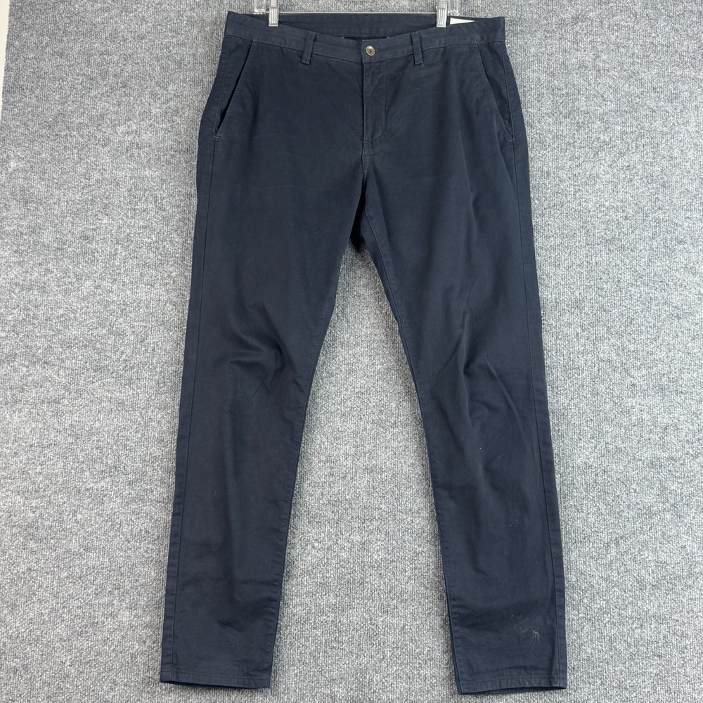 Rag & Bone NY Standard Issue Pants Mens 36x32 Navy Cotton USA Made Slim Straight